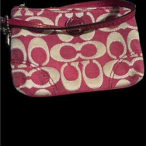 Coach Poppy Signature Small Wristlet